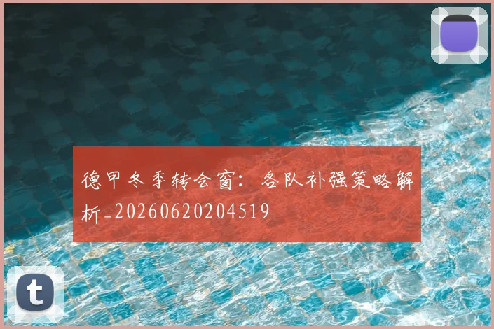 德甲冬季转会窗:各队补强策略解析_20260620204519